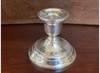 Vintage Sterling Silver Reinforced Weighted Candle Stick Holder