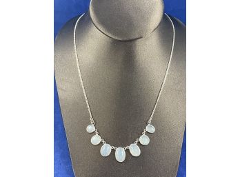 18' Sterling Silver Necklace With Moonstone?