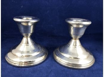 Sterling Silver Candlesticks, PA, 604