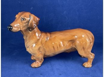 Vintage Royal Doulton Dachshund Dog Figurine HN 1140 Retired 1968 Made In England Vintage Royal Doulton Figuri