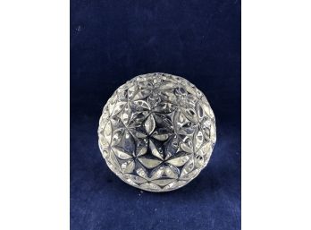 Waterford 2000 Times Square Crystal Ball Embossed Glass Paperweight