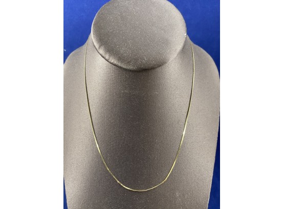 14K Yellow Gold 16' Chain, Made In Italy