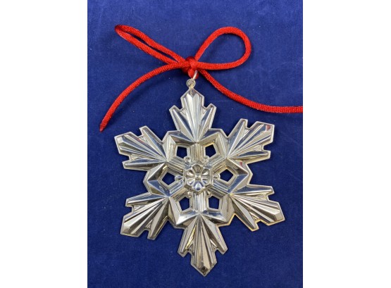 Gorham Sterling Silver Snowflake Ornament, 20th Anniversary Edition