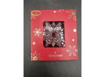 Waterford Crystal Ornament Mini Snowflake In Box Holiday Christmas
