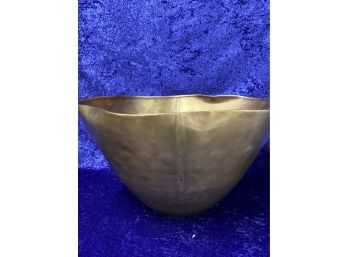 Pottery Barn Large Gold Bowl