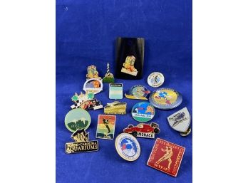 Lot Of 18 Collector Destination Pins