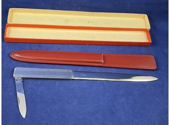 Pfeilring Solingen Mail Opener With Knife, In Original Box