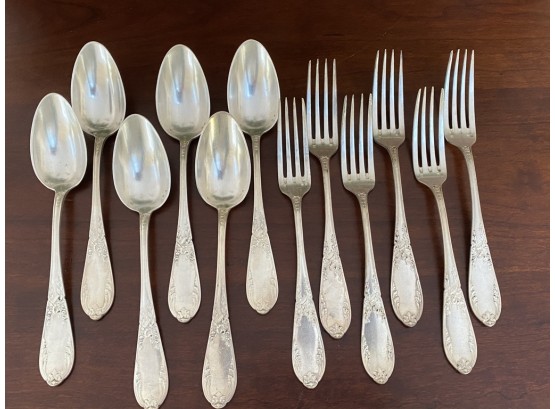 Antique French Silverplate, 12 Pieces