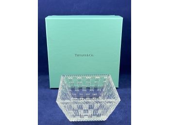 Tiffany & Co. Crystal Basket-Weave Bowl #1