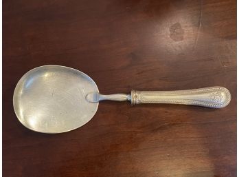 Henry-Louis Chenailler Silver 950 Flat Serving Spoon