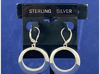 Sterling Silver Dangle Hoops