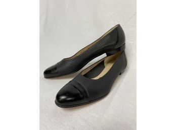 Salvatore Ferragamo Flat Heel, Cap Toe, Slip-on Shoe Size10
