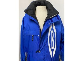 Bogner Mens Ski Jacket, Blue And White, Size 42