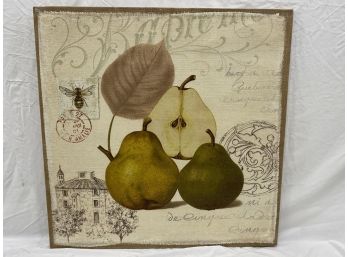 French Pears On Burlap