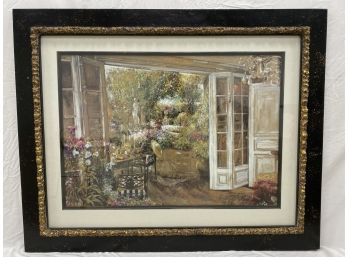 From The Garden Room, Impressionist Style, Print Of Oil Painting, Quality Framing