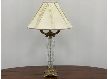 #2 Waterford Crystal Lamp And Lamp Shade
