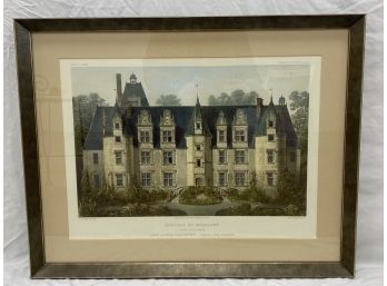 #2 Chateau De Benehart Framed French Print By Victor Petit