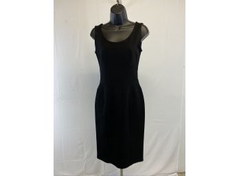 Prada, Little Black Sleeveless Dress, Milano, Large