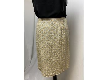 Oscar De La Renta Beaded Skirt Size 8