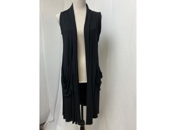 Eileen Fisher Women's Black Tunic Vest Size M
