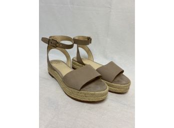 Vince Camuto Taupe Espadrille Sandals Size 8M/38.5