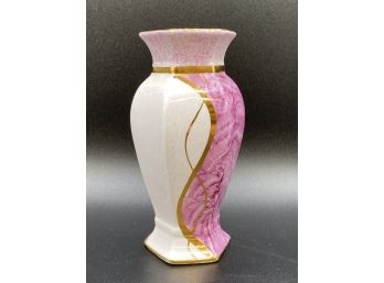 Beautiful Pink Vase B Mc H Creations, Hand Painter In Ireland