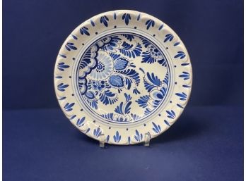 Delft Plate, Hand Painted In Holland 7.5'