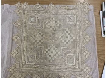 Hand Crochet Lace Table Cover