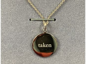Taken, Red Envelope Gold Necklace, New In Box