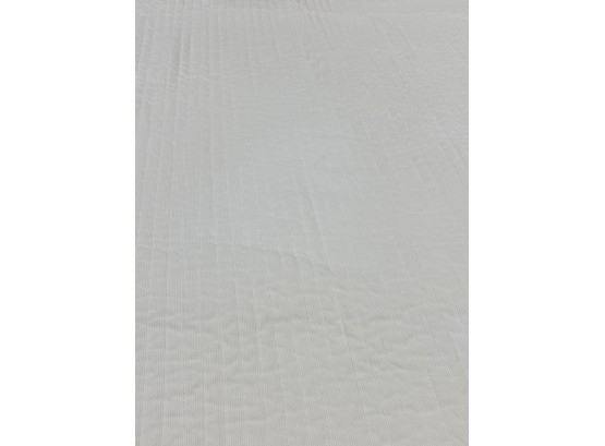 Pratesi, King Coverlet - Off White/white Reversable 100 Cotton