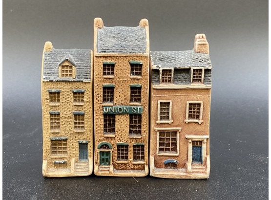 Trio Of Philip Laureston, UK Miniature Village Row Houses 752, 701,760