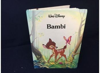 Child's Hardcover Book, 'bambi' From Disney Collection 1989