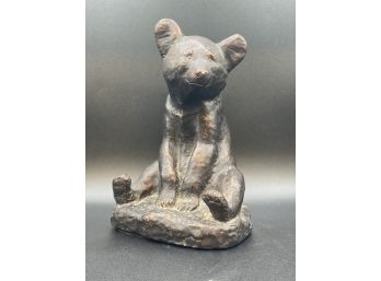 Bronze Painted Cast Composition Brown Bear, Yan Macleod