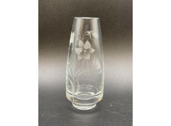 Stunning Vase Glass Art, By Atelje Flero, Form By Jens P. Leek