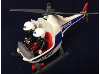 Mobil Police Helicopter Toy 1997 Geobra A-HPMT