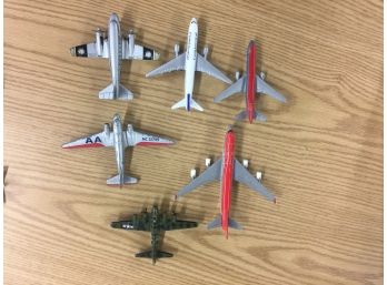 Set Of Six Model Airplanes