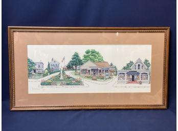 Chatham Cape Cod Main Street By Pat Susteudal, Signed And Numbered Litograph