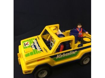 Playmobil Vintage Truck With Trailer And Repair Truck For Racing Cars (1990s)