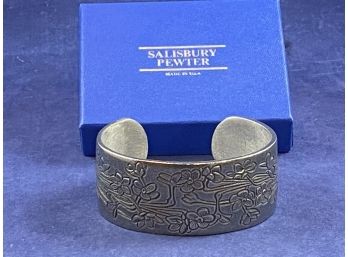Salisbury Pewter Bracelet, December, New In Box