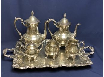Silver Plate Sheridan Tea And Coffee, 6 Piece Set