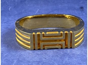 Tory Burch Gold Tone Hinged Fitbit Bracelet