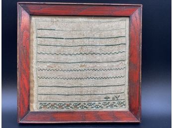 Antique Linen Sampler 1783 - Spent Winter Pleasant