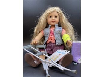 Retired American Girl Doll, Tenney Grant With Her Original Outfit  Injury Care Set