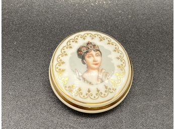 Miniture Trinket Box French Royalty -  Porcelaine De Luxe, France