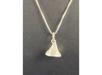 Sterling Silver Hershey Kiss Box Chain Necklace