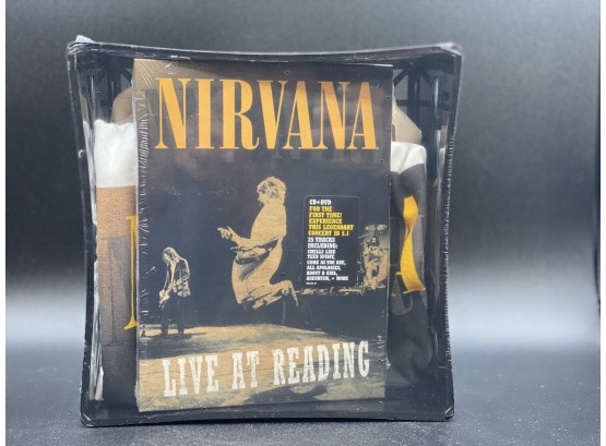Nirvana, Live At Reading - Delux CD  DVD And Tshirt In Collectable Nirvana Crate - New