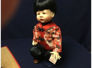 Special And Unusual Porcelain Doll By Edwin M. Knowles. Chen Chinese Child Doll