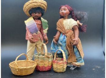 Hispanic Doll Family - Baby On Her Back
