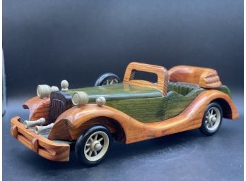 Vintage Wooden Car Model