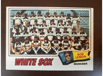 1977 Chicago White Sox Team # 418 Topps Baseball Card